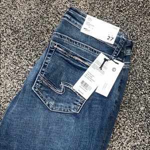 Silver- Mid Rise Jean Capri